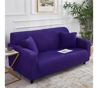 OBASDFD Milk Silk Stretch Sofa Slipcover Universal Furniture Protector Washable Couch Cover(Deep Purple,4 Seater(235-300cm)