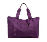 OBASDFD New Nylon Cloth Travel Shoulder Bag - Men's & Women's, Portable, Large Capacity & Over-Shoulder Design(Purple)