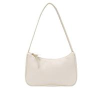 OBASDFD Retro Women's Solid Color Zipper Phone Bag, Hand, Shoulder, Armpit & Bride Tote(Beige)