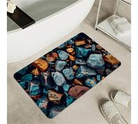 OBASDFD Rhino Sleep Design Diatomaceous Earth Bath Mat - Non-Slip Super Absorbent Bathroom Rug, Fast Drying For Shower & Kitchen(#35,17x27.5Inch (43 * 70cm))