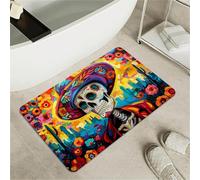 OBASDFD Rhino Sleep Design Diatomaceous Earth Bath Mat - Non-Slip Super Absorbent Bathroom Rug, Fast Drying For Shower & Kitchen(#27,17x27.5Inch (43 * 70cm))