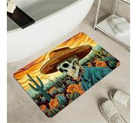 OBASDFD Rhino Sleep Design Diatomaceous Earth Bath Mat - Non-Slip Super Absorbent Bathroom Rug, Fast Drying For Shower & Kitchen(#3,17x27.5Inch (43 * 70cm))