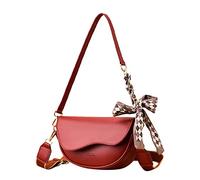 OBASDFD Small Crossbody Handbags For Women Multipurpose Soft Shoulder Lightweight Retro Tote Bag(Red)