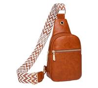 OBASDFD Waterproof Backpack For Men & Women - Multi Pocket, Crossbody Purse, Shoulder Handbag(Brown)