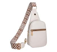 OBASDFD Waterproof Backpack For Men & Women - Multi Pocket, Crossbody Purse, Shoulder Handbag(White)