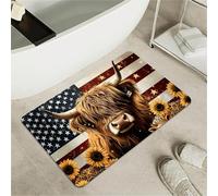 OBASDFD Whale Mosaic Bath Mat - Non-Slip Diatomite Stone Rug, Fast Drying Absorbent(#1,20x31Inch (50 * 80cm))