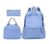 OBASDFD Women's Casual Fashion Backpack - Soft Rucksack, Ladies Shoulder Bag, Medium Mini Vegan Leather(Blue)