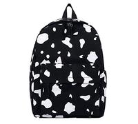 OBASDFD Women's Fashion Office Backpack, Retro Large Capacity Solid Soft, Faux Material, Work & Travel Handbag(Black)