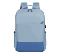 OBASDFD Women's Soft Leather Travel Backpack - Waterproof Stylish Daypack, Shoulder Bag Purses(Blue)