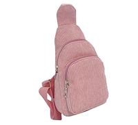 OBASDFD Women's Waterproof Crossbody Purses, Stadium Approved With Front Pocket For Concerts, Mens Work Backpack(Pink)