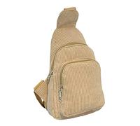 OBASDFD Women's Waterproof Crossbody Purses, Stadium Approved With Front Pocket For Concerts, Mens Work Backpack(Khaki)