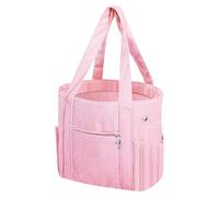 OBASDFD Woolen Yarn Corduroy DIY Knitting Handbag Storage Bag Large Capacity Small Shoulder(Pink)