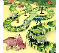 Obasyhig 120 Pieces Dino World Safari Track Set in Green Obasyhig Green
