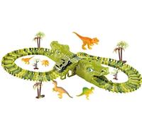 Obasyhig 140 Pieces Dino World Safari Track Set in Green Obasyhig Green