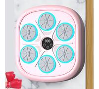 Obasyhig 9 Adjustable Speed Bluetooth Music Boxing Target with Adult Gloves in Pink Obasyhig Pink