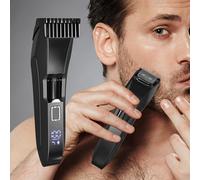 Obasyhig Men's Smart Display Beard Trimmer in Black Obasyhig Black