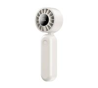 Obasyhig Portable Mini Handheld Folding Cooling Fan in White Obasyhig White