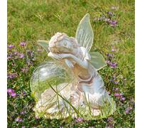 Obasyhig Solar Fairy Resin Lawn Right Light in White Obasyhig White