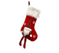 Obasyhig Style 1 Christmas Decoration Faceless Old Man Knitted Sock Gift Bag in Red Obasyhig Red