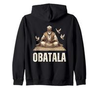 Obatala Divine King Yoruba Symbol OBATALA Zip Hoodie