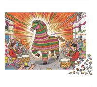 Obby Oss May Day Madness Wooden Jigsaw Puzzle Waterproof 1000 Piece Puzzles for Adults Gifts Challenging And Brainteasing Educational Games