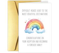 Obbyidk Adoption Card, Happy Adoption Day Card, Congratulations on Your Adoptions and Becoming A Forever Family