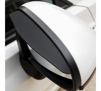 OBCBALGUX 1 Pair Side Mirror Rain Guards, for Audi A3 8V A4 B8 B9 A5 A6 C7 C8 Q3 8U Q5 Q7 S3 S4 S5 Rear View Side Mirror Rain Eyebrow Pvc Stop Rainwater Pooling for Clear View