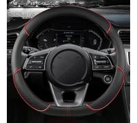 OBCBALGUX Steering Wheel Cover, for Jeep Avenger 2022-2026 Car Wheel Cover Protector Microfiber Leather, Non-Slip Comfortable Grip, Breathable, Heavy Duty,D-B