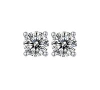 OBCPD 925 Sterling Silver Cut 2CT Diamond Moissanite Wedding Earrings For Women