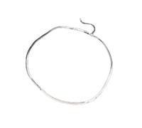 OBCPD 925 Sterling Silver Silver Snake Bone Chain Necklace Women Clavicle Chain Choker Accessories