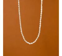 OBCPD s925 Sterling silver small pearl necklace temperament small fresh and sweet clavicle chain necklace
