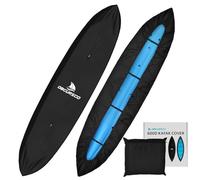 Obcursco 600D Kayak Cover Waterproof, 9.3-16.5FT Thickened UV-Proof, Tear and Fade Resistant Canoe Cover, Kayak Covers for Outdoor and Indoor Storage, Perfect as Kayak Accessories for SUP Paddle Board