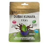 OBD 1 Pack Dubai Pistachio Kunafa Egg Chocolate Premium Milk Chocolate Coated Pistachio Candy Shell Treat Ideal for Gift Parties Birthday Dessert Anniversary