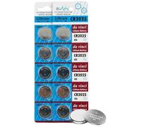 OBD 10 x CR2025 3V Lithium Coin Cell Batteries Long Lasting Battery for Car Key Fob Remote Watches Calculators Medical Devices and Small Electronics