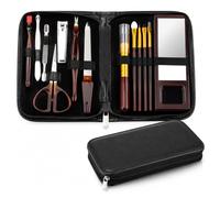 OBD 13 Piece Stainless Steel Nail Care Kit Professional Manicure Pedicure Set with Travel Case Nail Cutter Grooming Tools for Men Women