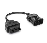 OBD 2 Diagnostic Adapter Cable Car Connector OBDII 10 Pin Tech 2 II 16 Pin Compatible with Opel