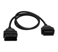 Obd 2 II Extension Cable Plug to Socket 1 Meter 16 Pin Diagnosis Interface