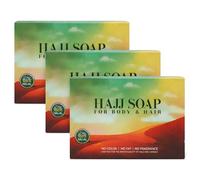 OBD 3 x Hajj Halal Unscented Soap Bars Fragrance Free Body Hair and Hand Cleanser Ihram Friendly for Hajj Umrah Travel Sensitive Skin Daily Use
