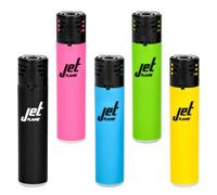 OBD 5x Jet Flame Gas Lighter Refillable Windproof Durable for BBQ Candles Fireplaces Camping Hiking & Outdoor Use Reusable Assorted Colours Pocket Lighter with Flint Ignition