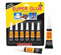 OBD 6 x Extra Strong Super Glue 3g Each Multi-Purpose Instant Adhesive for Plastic, Metal, Glass, Ceramic, Rubber & Wood, Precision Tip for DIY and Household Repairs