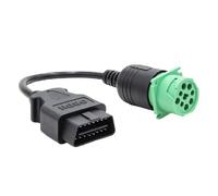 OBD 9Pin Type 2 J1939 to 16Pin Male ELD Adapter Cable for Heavy Duty Trucks
