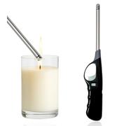 OBD Candle Lighter Child Safe Lock Adjustable Flame Long Reach Fire Lighters for Candles Fireplaces Kitchen BBQ & Wood Burners (Assorted Colors) (Pack of 1)