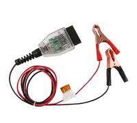 OBD Car Memory Saver Protection Connector 12V Battery Replacement Tool with Reverse Polarity Protection Leakage Detection for Vehicle Battery Change Power Off Protector Plastic