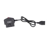 Obd Charging Cable, Universal Obd Power Cable For Dash Camera, 48cm/18.9in OBD Power Adapter Cable with Switch Button ACC Mode Low Voltage Protection for Dash