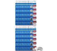 OBD CR2016 Lithium Coin Cell Battery 3V Long Lasting Power Button Batteries for Watches Key Fobs Remotes Calculators Electronics (100)