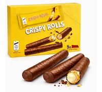 OBD Crispy Chocolate Wafer Rolls With Smooth Cream Filling Light Crunch Snack Multipack Individually Wrapped Sweet Treat For Sharing Lunchbox Dessert Snack For Kids And Adults