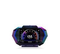 OBD + GPS HUD P24 Car Head Up Display on Board Computer Digital Speedometer Water Temp Fuel Consumption Slope Meter