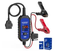 OBD II Car Memory Saver Cable 12V Vehicle ECU Emergency Power Supply Cablewith Voltage and Current Display OBD II Battery Leakage Detective Kit with 3A Fuse & 2 Alligator Clips