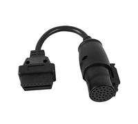 OBD II Diagnostic Cable Set, 8 Pieces for Auto Scanner Truck, 26cm Black - Durable Connector, Portable Design, Compatible with OBD2 Tools