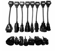 OBD II/OBD 2 Full Set 8 Cable, 26cm Length Diagnostic Truck Cable, for Auto Scanner